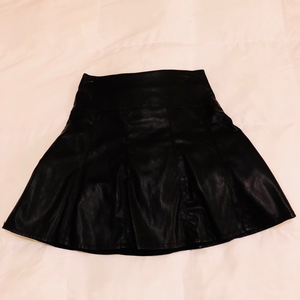 Ann Taylor Faux Leather Skirt